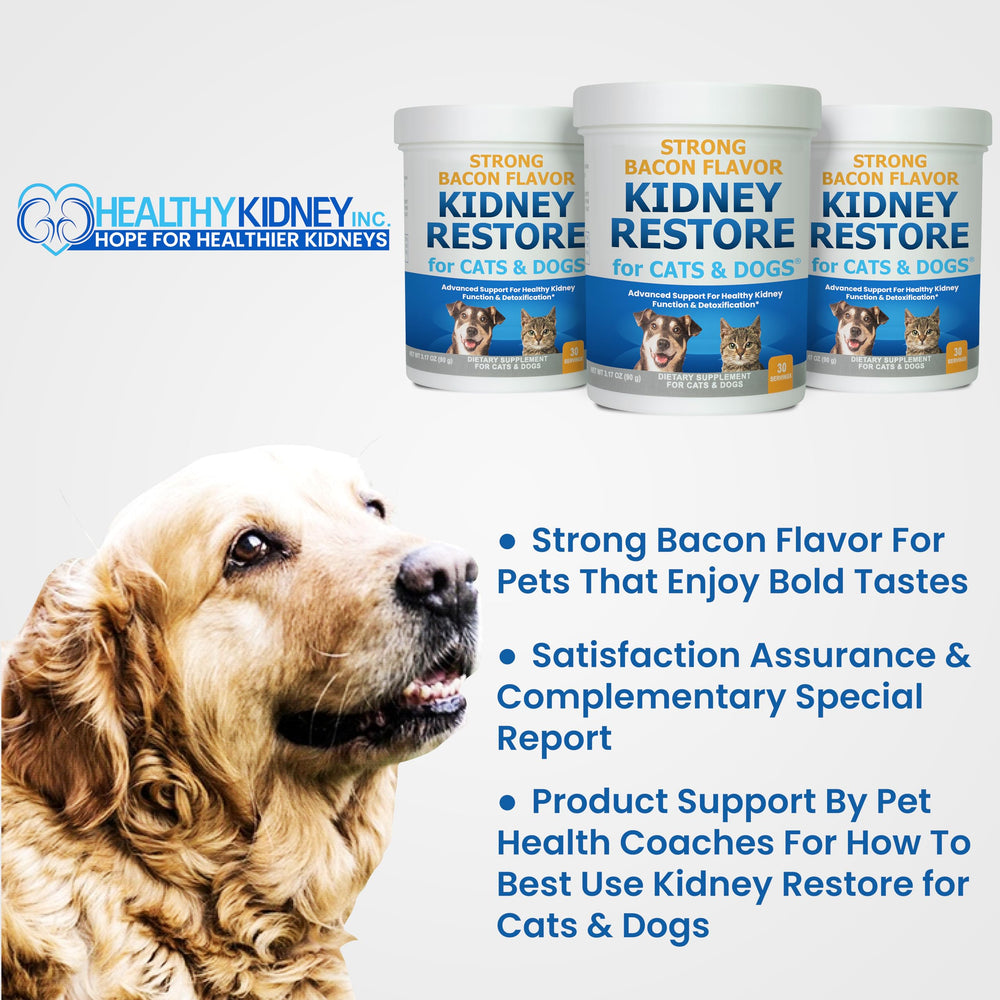 Kidney Restore probiotic blend packaging communicates gut-friendly toxin elimination support