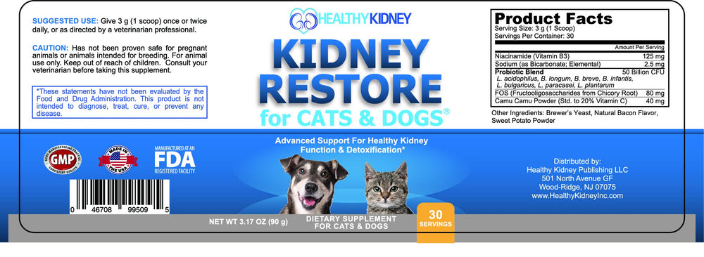 Kidney Restore sodium bicarbonate ingredient illustrates mineral balancing for kidney comfort