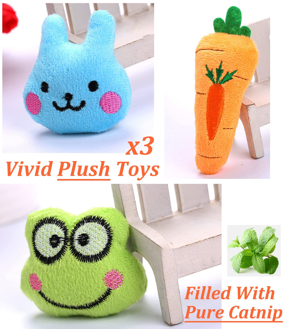 Kidpet carrot plush toy for teething and chewing fun.