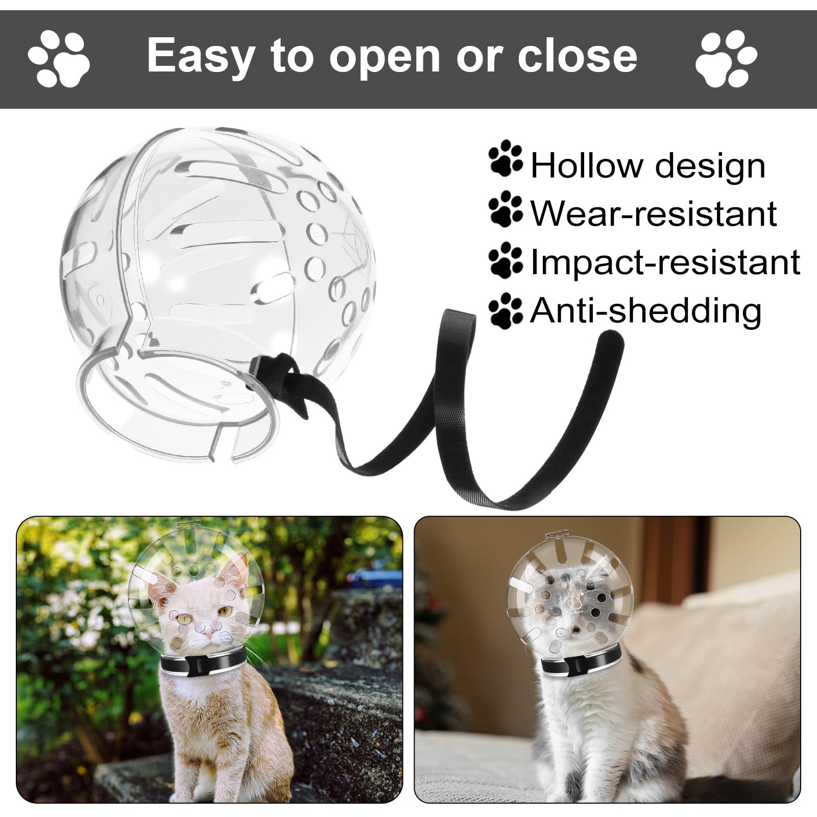 Kifmurase adjustable-magic-tape-closure allows easy on-off during grooming.