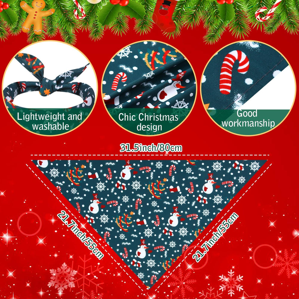 Kigeli Christmas dog bandana Tree pattern for family gatherings.