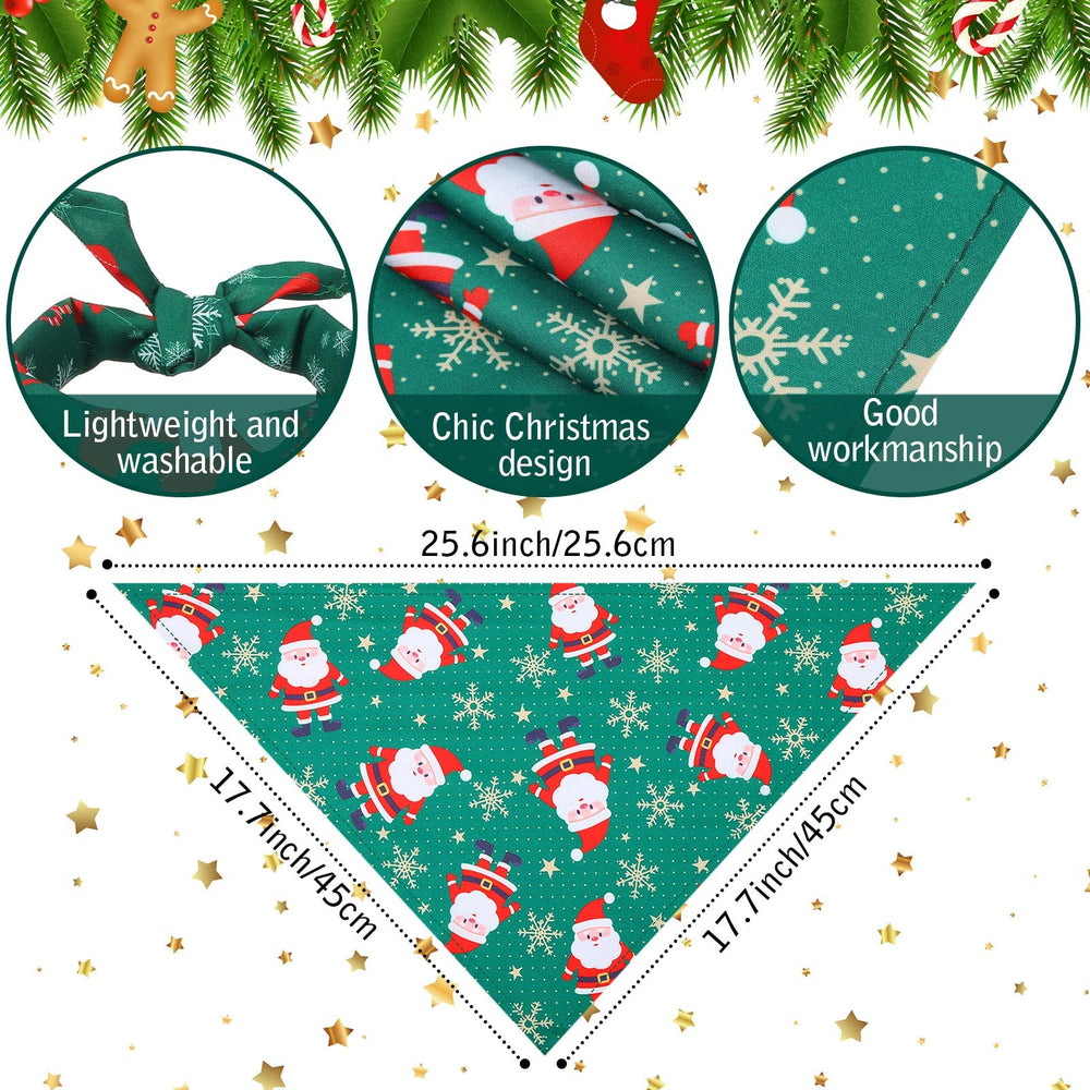 Kigeli dog bandana Christmas tree pattern adds seasonal charm