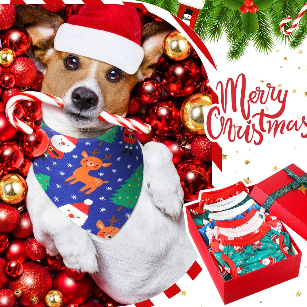 Kigeli dog bandana snowflake pattern for winter outfits