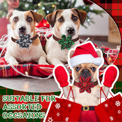 Kigeli plaid collar flower collection 02 brightens holiday outfits for pets