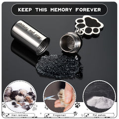 Kigeli stainless-steel cat ashes keychain long-lasting memory keeper