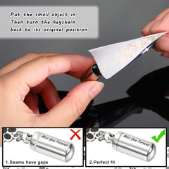 Kigeli stainless-steel dog ashes keychain durable rust-resistant keepsake