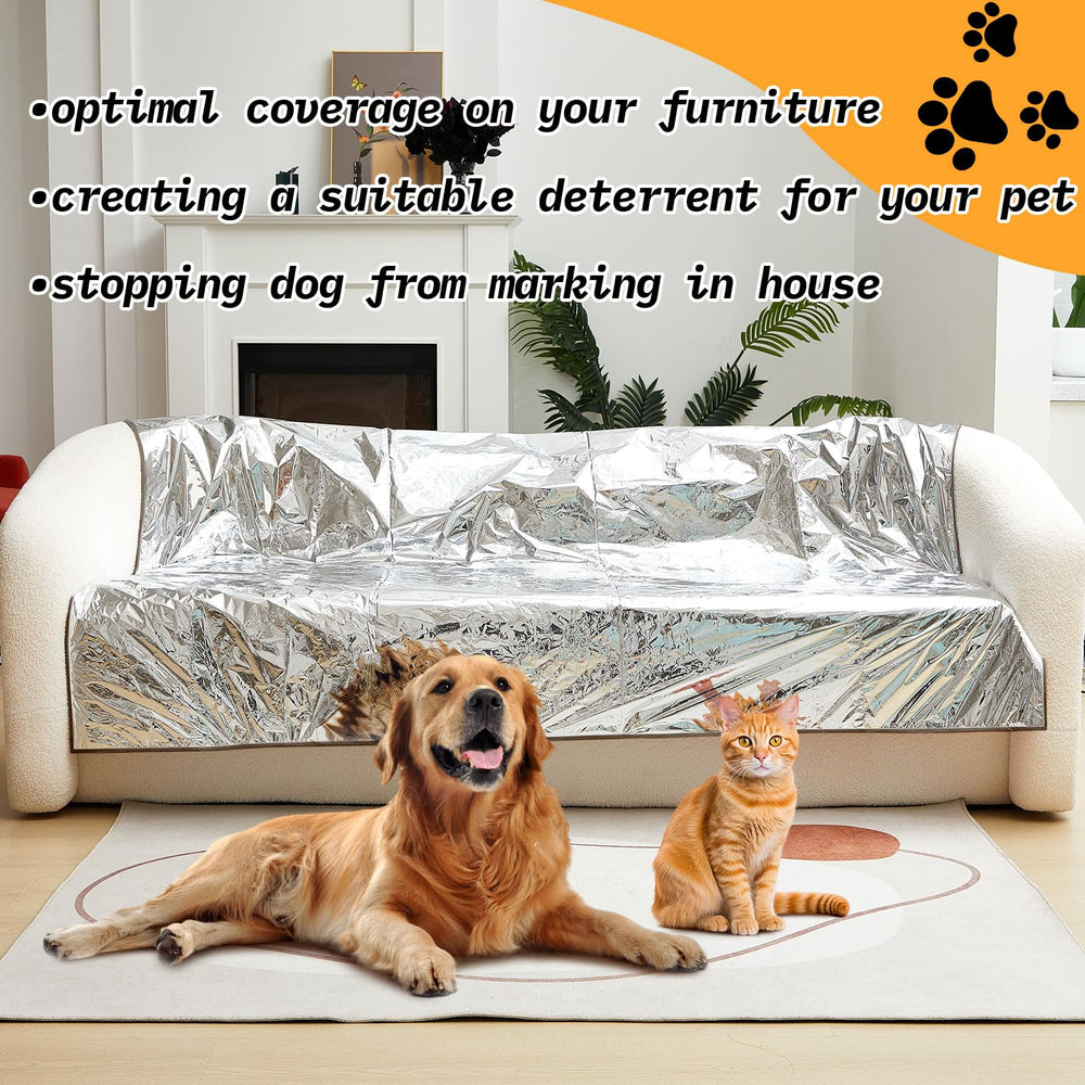 Kigley deterrent mat with aluminum layer deterring pets with a gentle noise