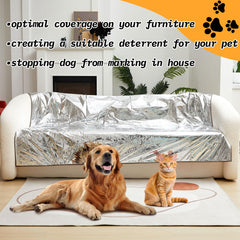 Kigley deterrent mat with aluminum layer deterring pets with a gentle noise