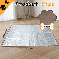 Kigley deterrent mat shown rolled for easy storage and portability