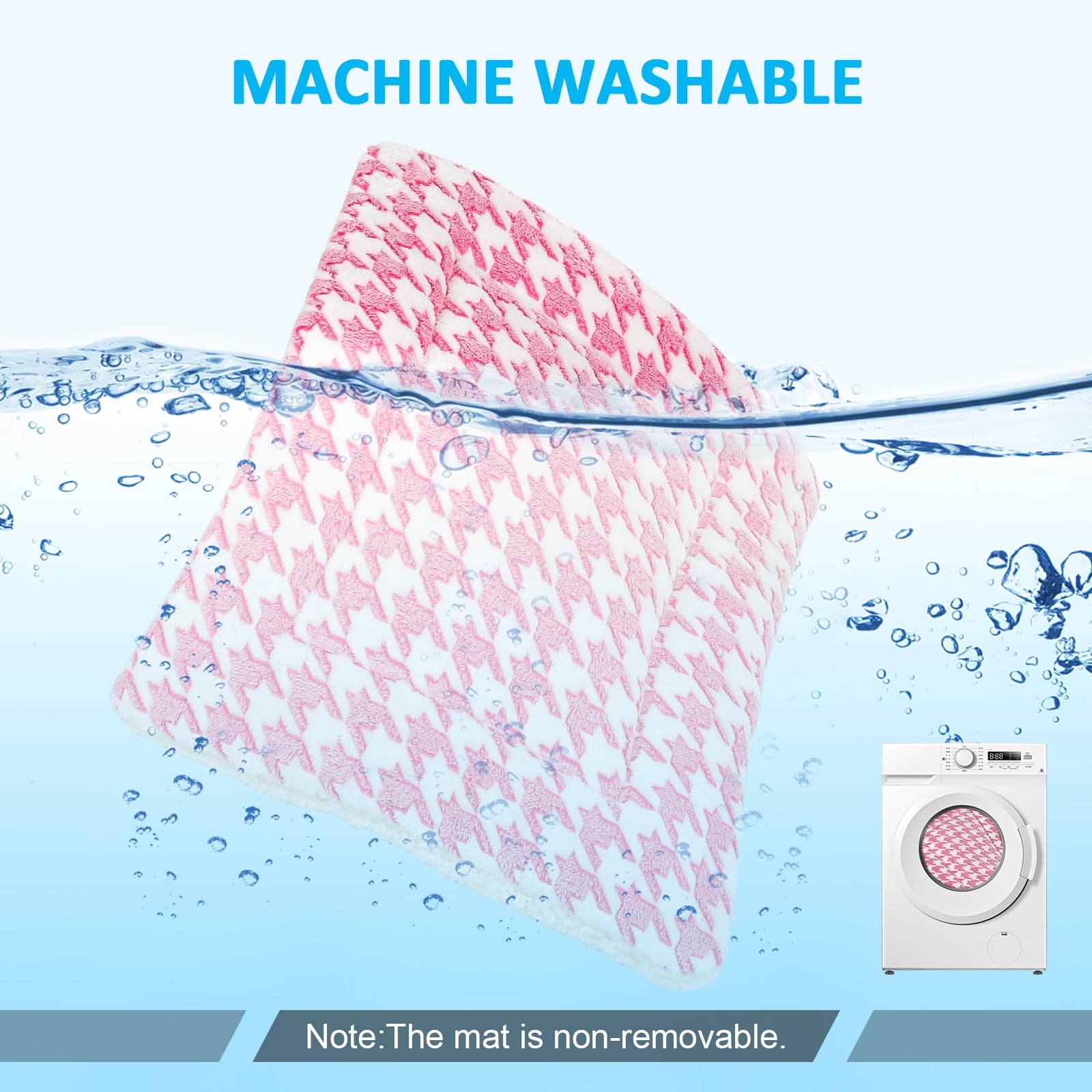 Kigmmro dog bed mat machine-washable design makes upkeep quick and simple