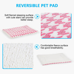 Kigmmro dog bed mat soft fleece close-up highlights plush support for restful naps