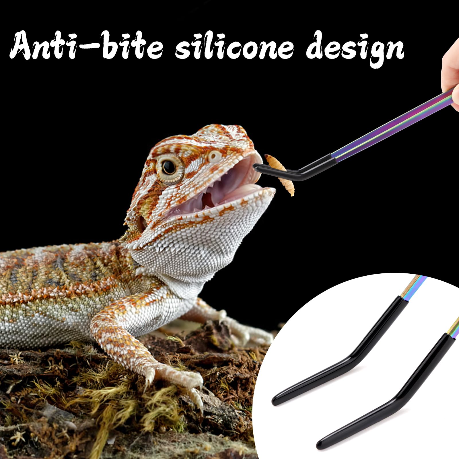 KIIDAS rubber-tips close-up protects pet mouths during feeding.