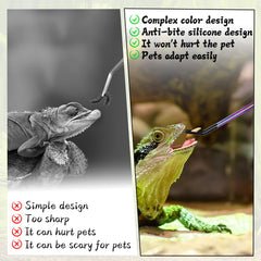 KIIDAS stainless steel tongs durability for long-lasting reptile care.