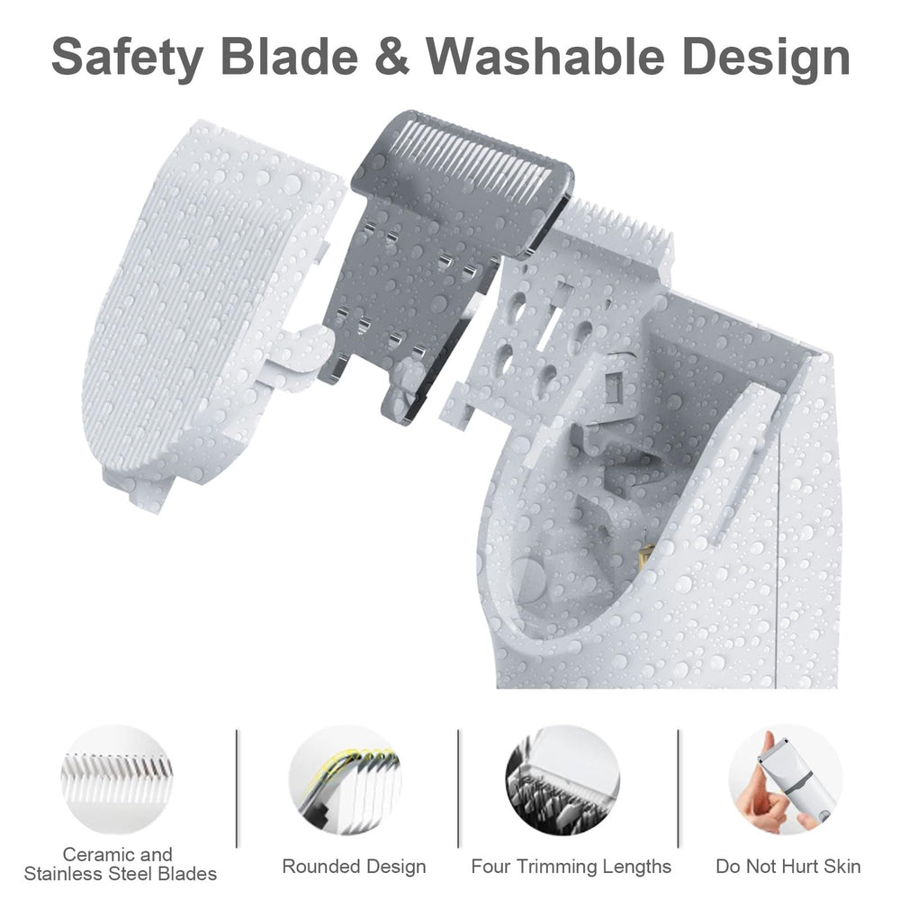 KIKETECH PinkRose detail blade view emphasizes sharp, ceramic blades for sensitive areas