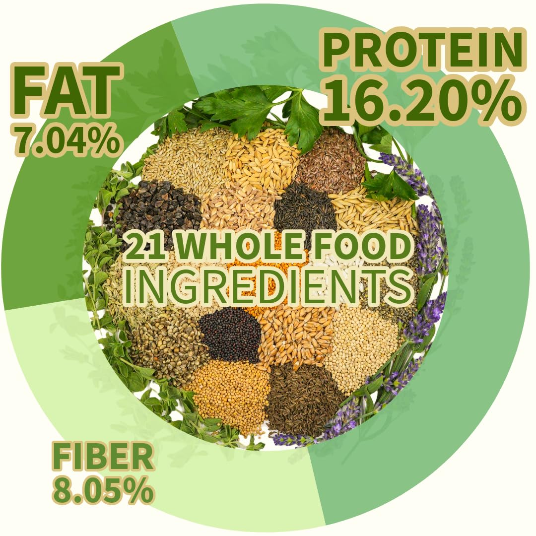 KikiBirds premium parrot food kibble texture emphasizes easy picking and balanced nutrition