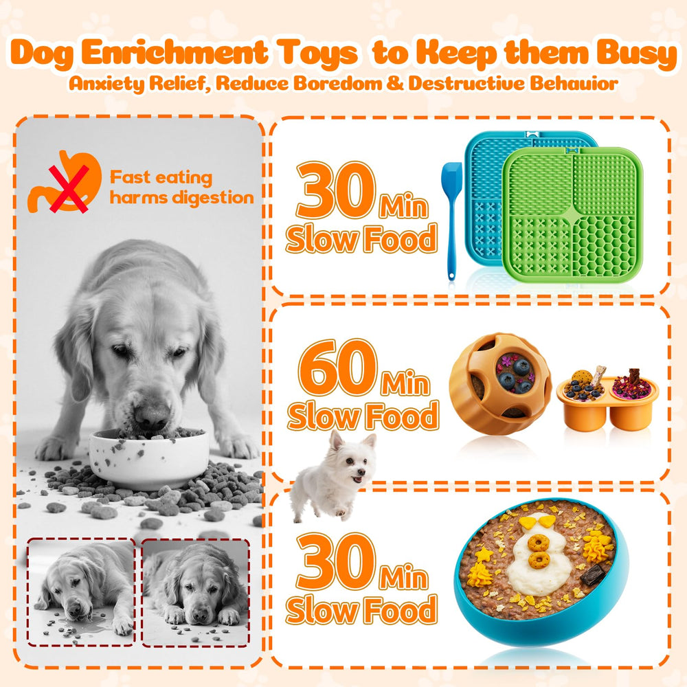 KILIN dog enrichment lick ball demonstrates puzzle challenge that sparks problem-solving during treats