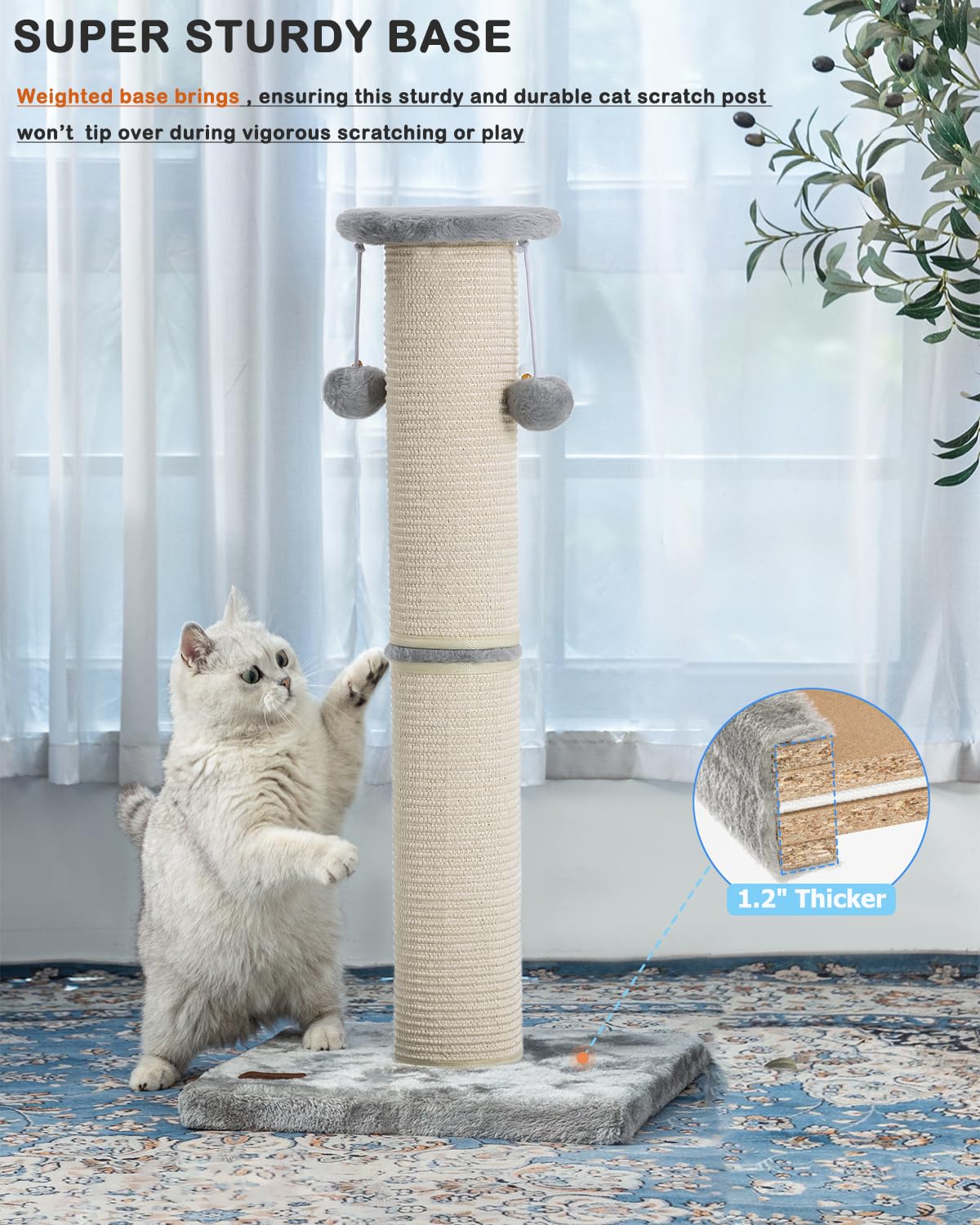 Kilodor gray-sleek-design blends with interiors while inviting scratching.