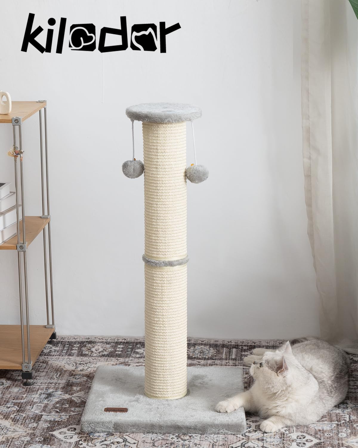 Kilodor replaceable-sisal scratcher keeps the post fresh and cost-efficient.