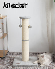 Kilodor replaceable-sisal scratcher keeps the post fresh and cost-efficient.