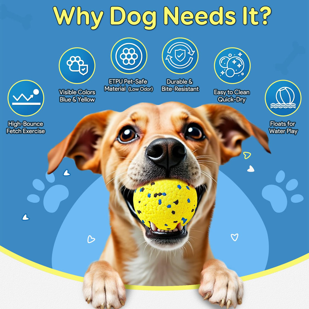 Kimee dog balls floating-water-use lets splash-friendly play in pool or sea.