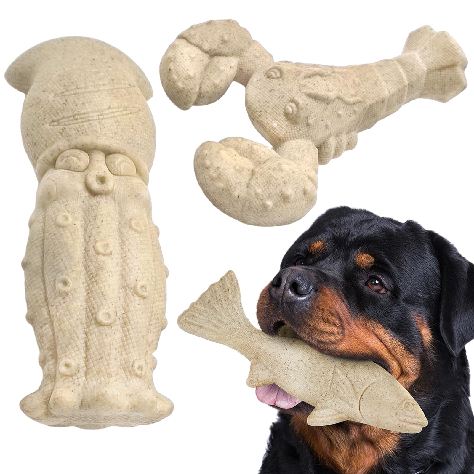 Kimee lobster nylon toy for aggressive chewers, built for durable play.