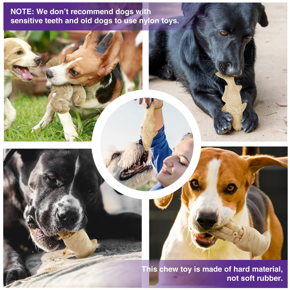 Kimee natural-scent toy, beige nylon chew with natural scent.