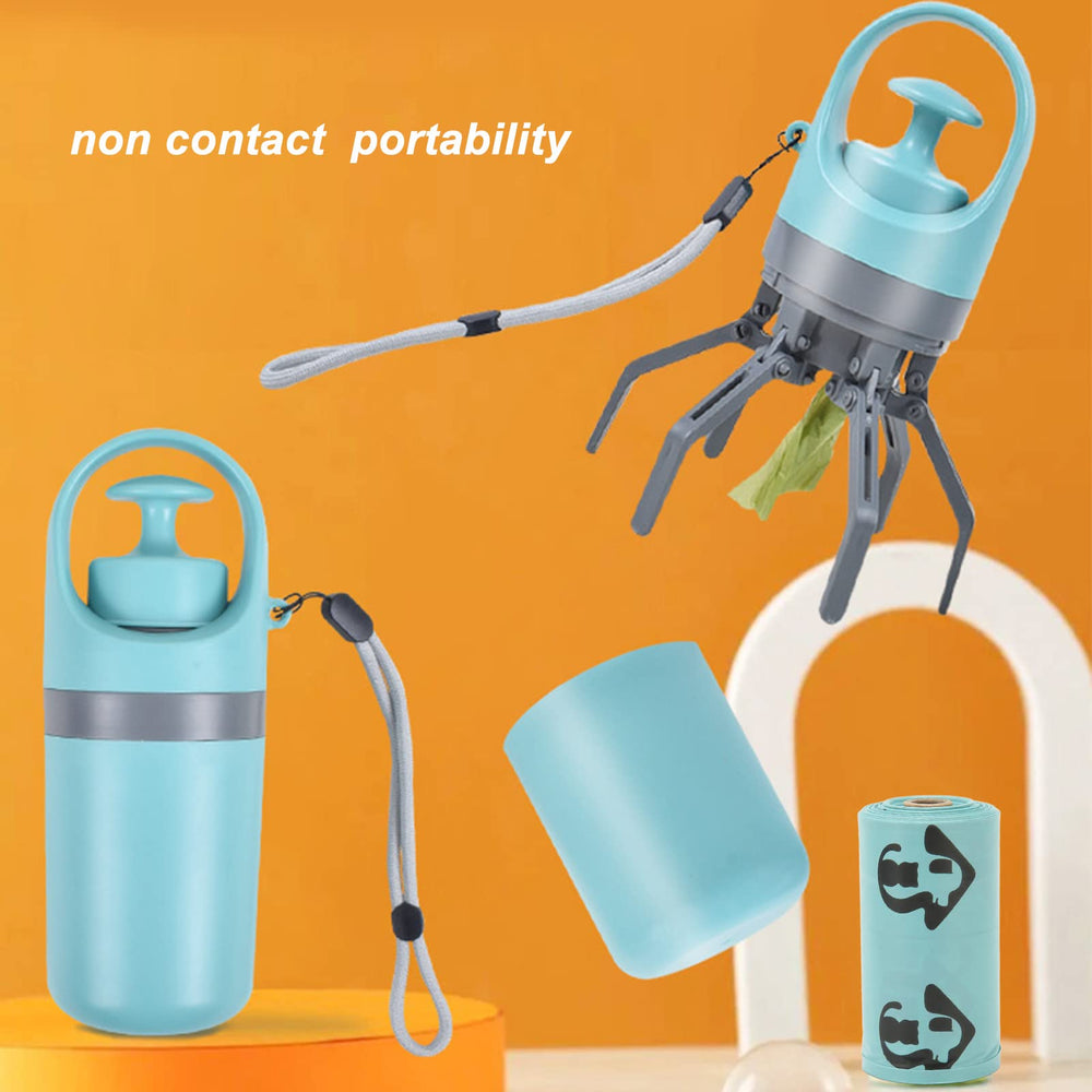 KIMISS scooper with ergonomic lid provides a comfortable grip during outdoor cleanup.