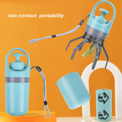 KIMISS scooper with ergonomic lid provides a comfortable grip during outdoor cleanup.