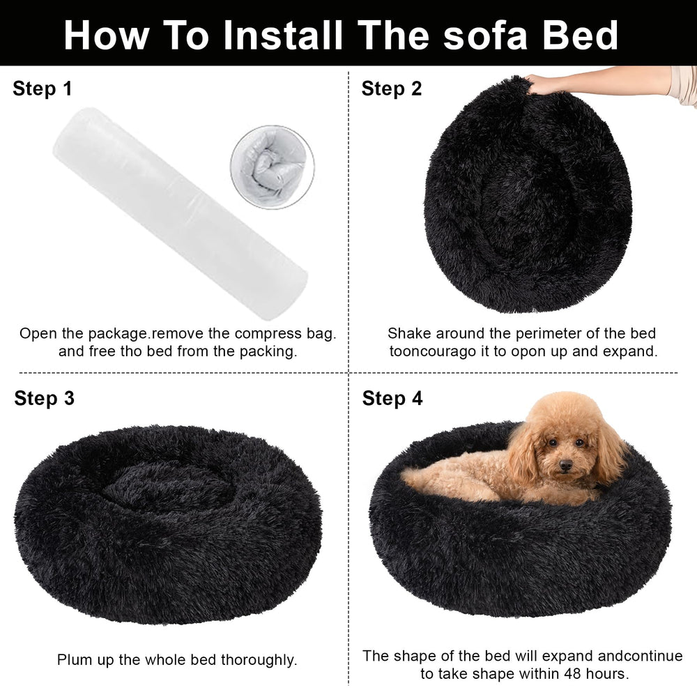 Kimpets donut bed surface is washable for easy cleaning