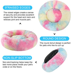 Kimpets round bed anti-slip bottom prevents slipping on floors