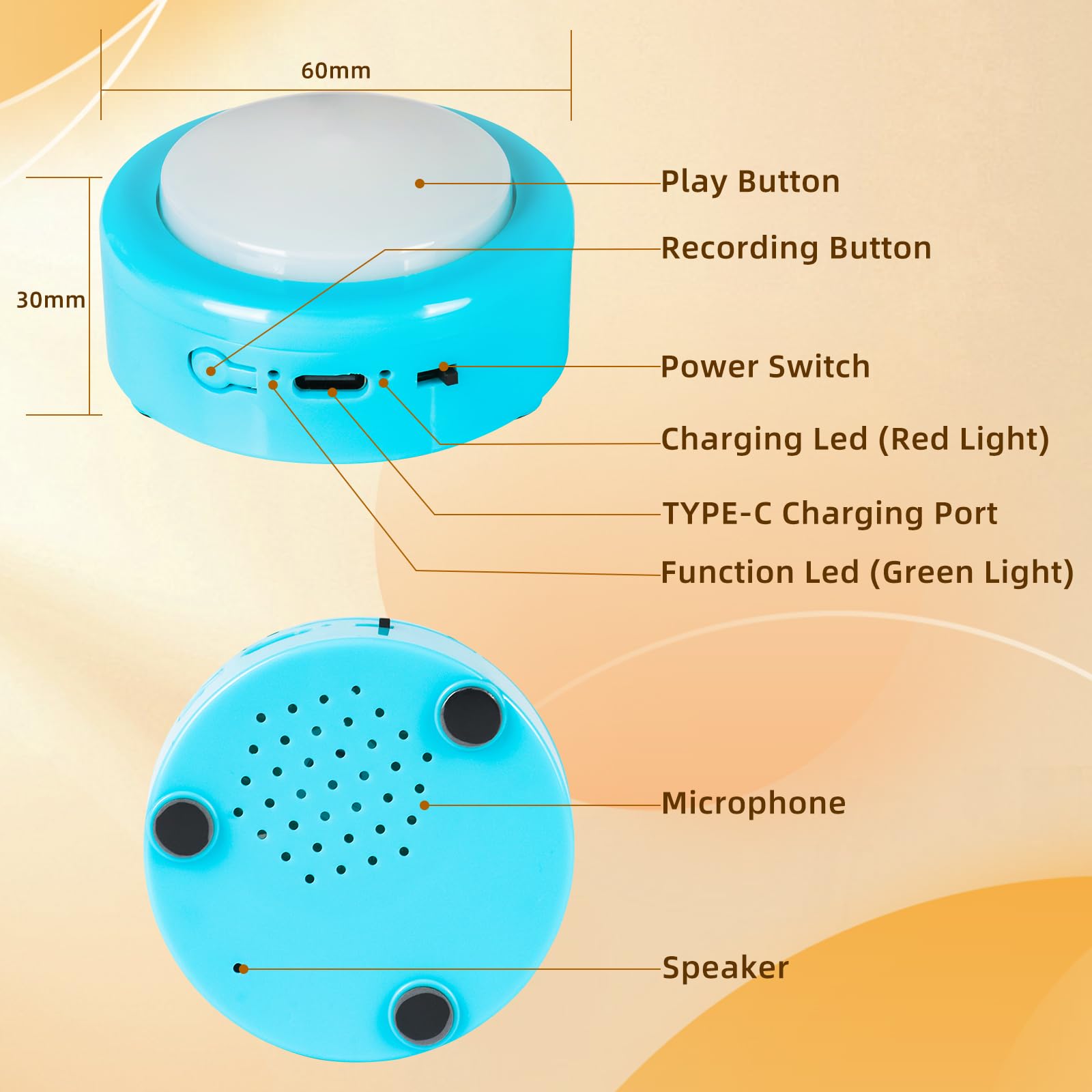 KIMPOK high-sensitivity button pressed by a tiny paw for quick activation.