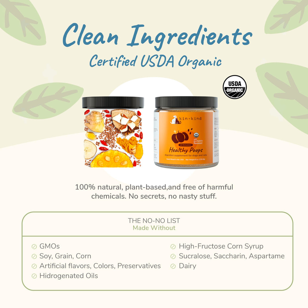 Kin-kind Dog-Cat Supplements jar closeup promotes trusted vet-formulated care for pets.