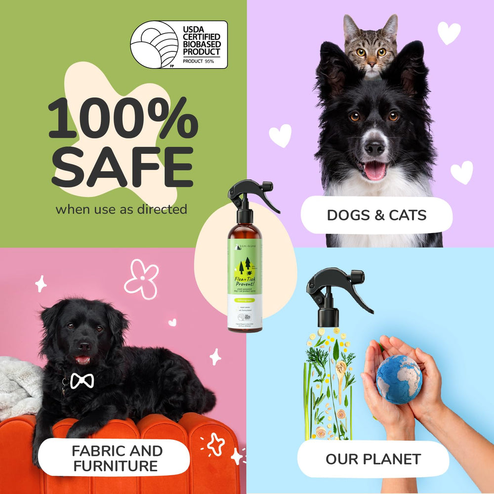 Kin-kind flea spray indoor-outdoor use around home and yard