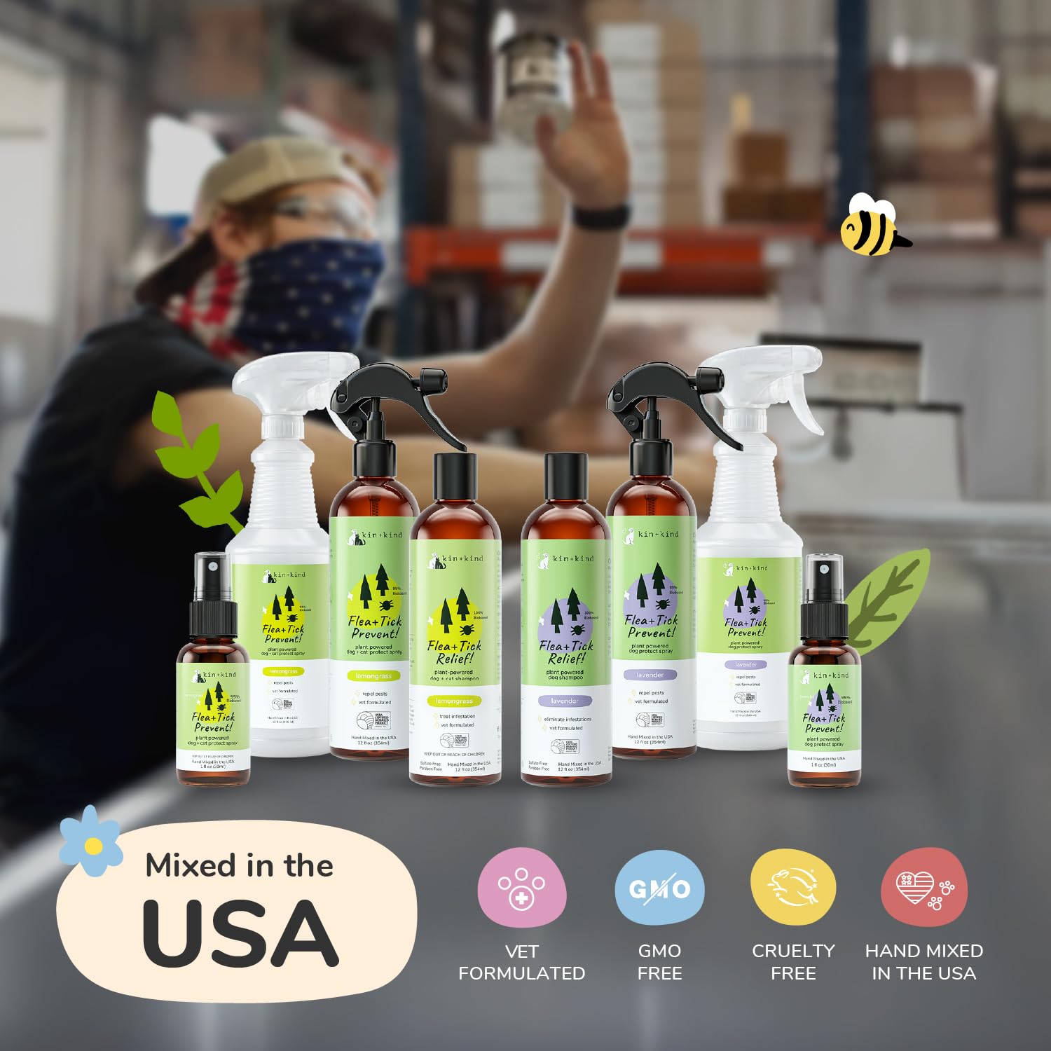 kin+kind spray also protects against mosquitoes for outdoor use