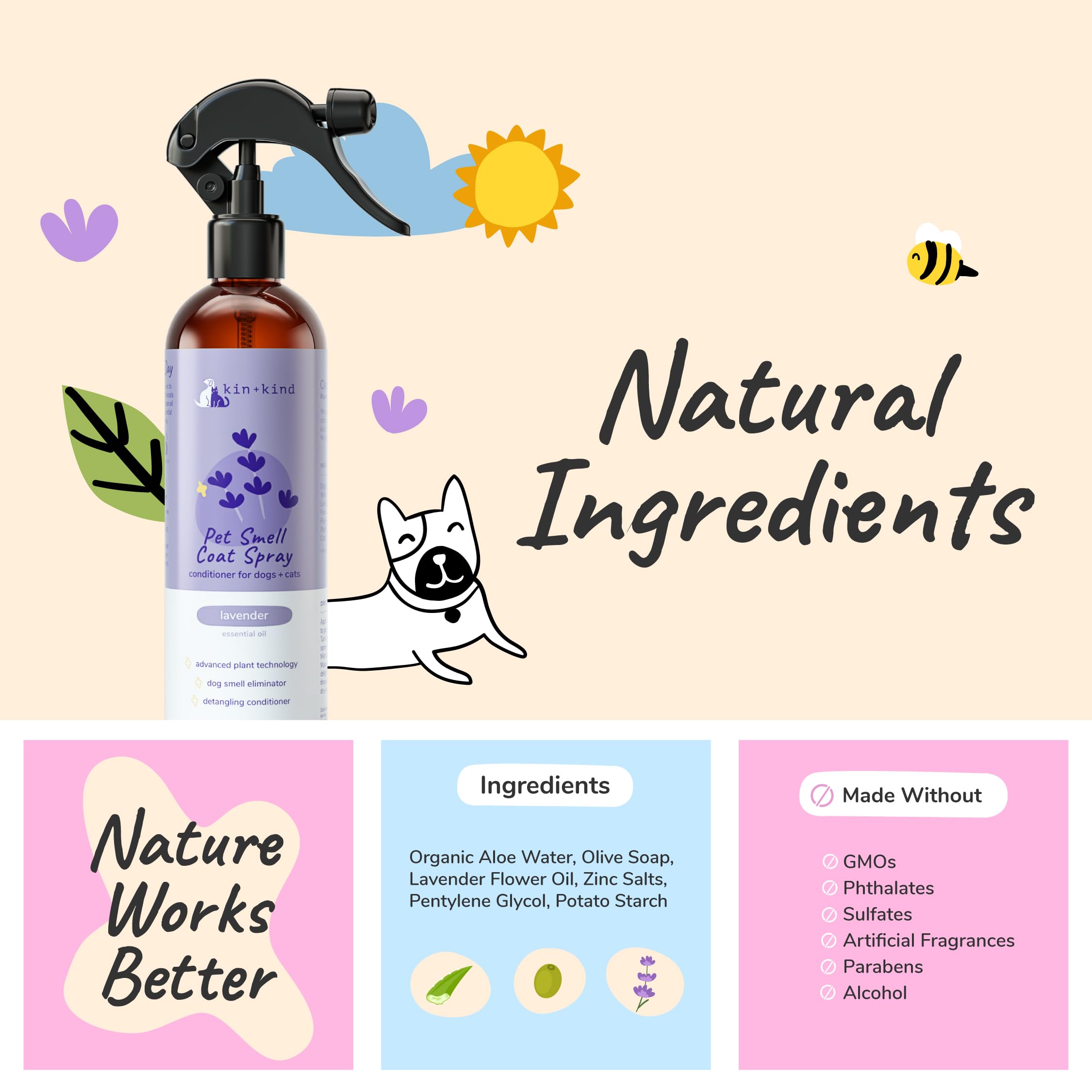 kin+kind lavender fragrance close-up highlights natural scent profile