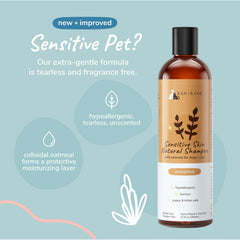kin+kind soothing lavender image highlights relaxing scent during pet baths for easier handling