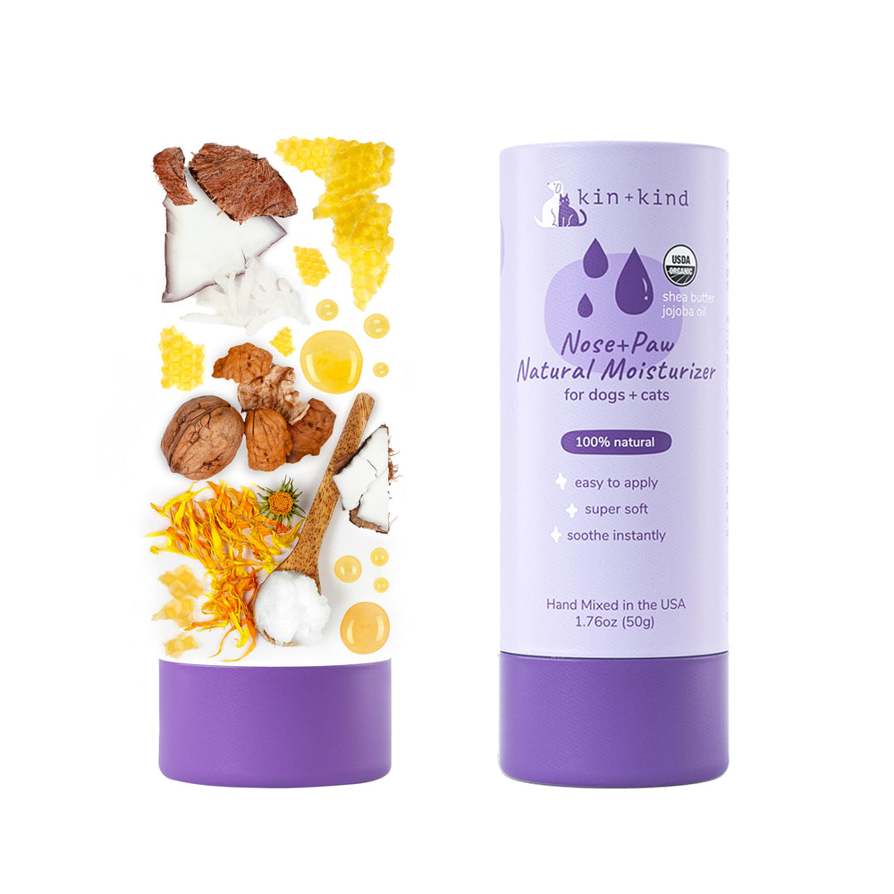kin+kind seamless grooming routine addition for pets.
