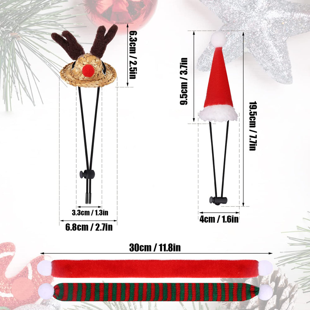 KINBOM Lizard Reindeer Antler Hat highlights festive style for small pets