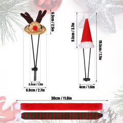 KINBOM Lizard Reindeer Antler Hat highlights festive style for small pets