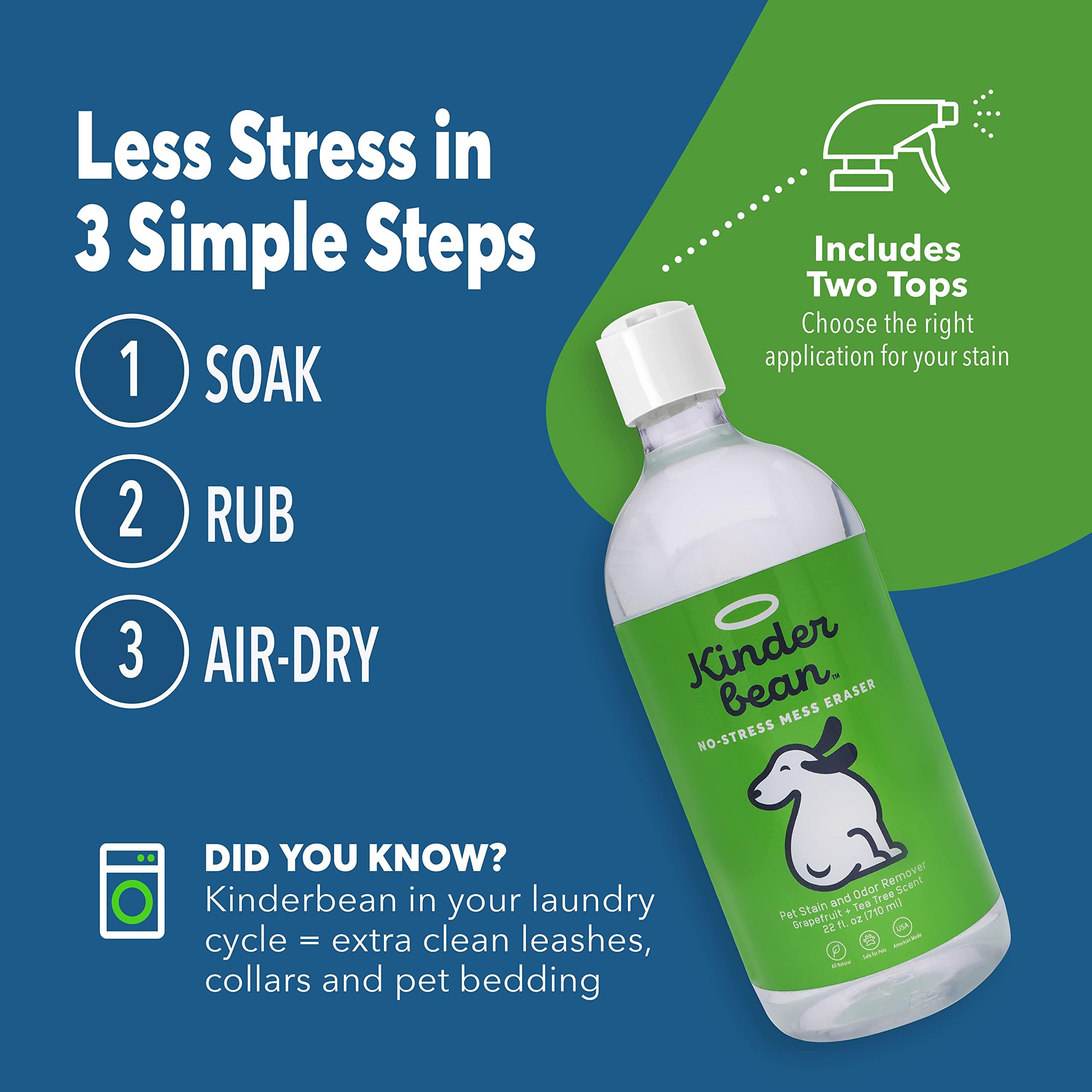 Kinderbean pour-top-heavy-stain-use highlights pour capability for tough spills.