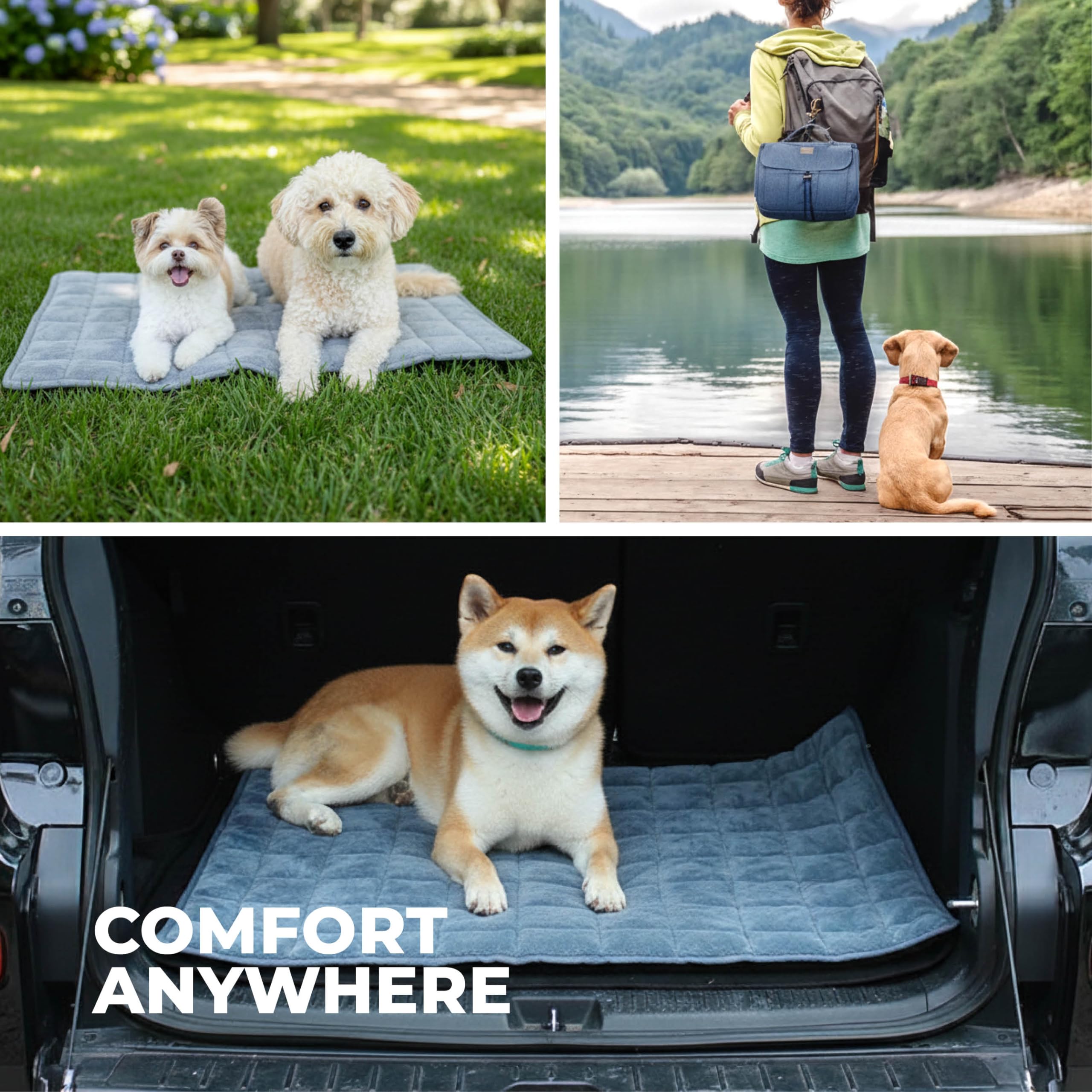 KindTail Nomad Nap Mat laid out to 37 by 28 inches for spacious lounging