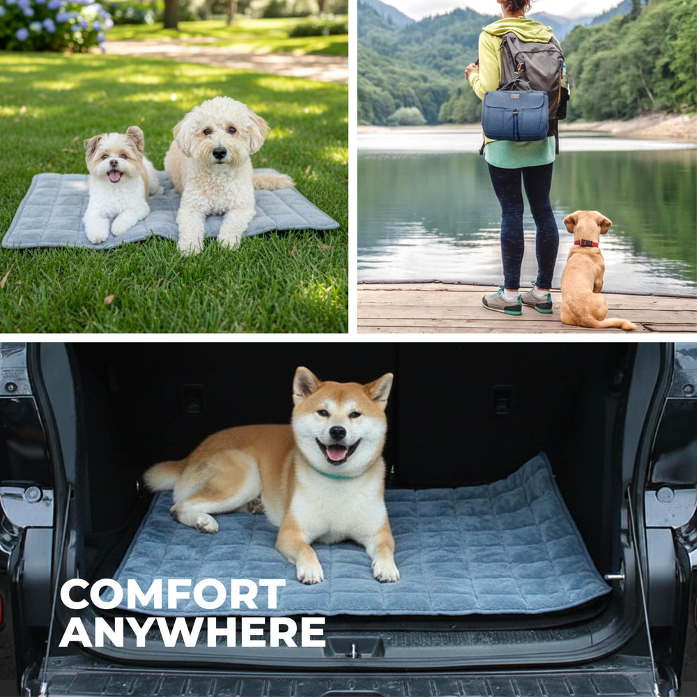KindTail Nomad Nap Mat laid out to 37 by 28 inches for spacious lounging