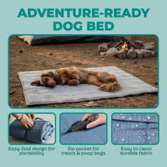 KindTail Nomad Nap Mat water-resistant base on damp surface protection