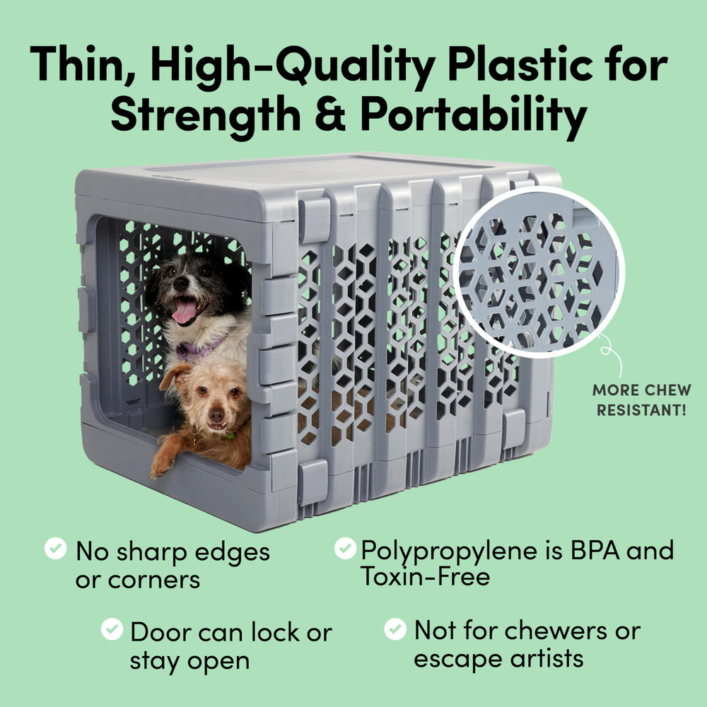 KindTail PAWD crate in car for on-the-go travel with pet