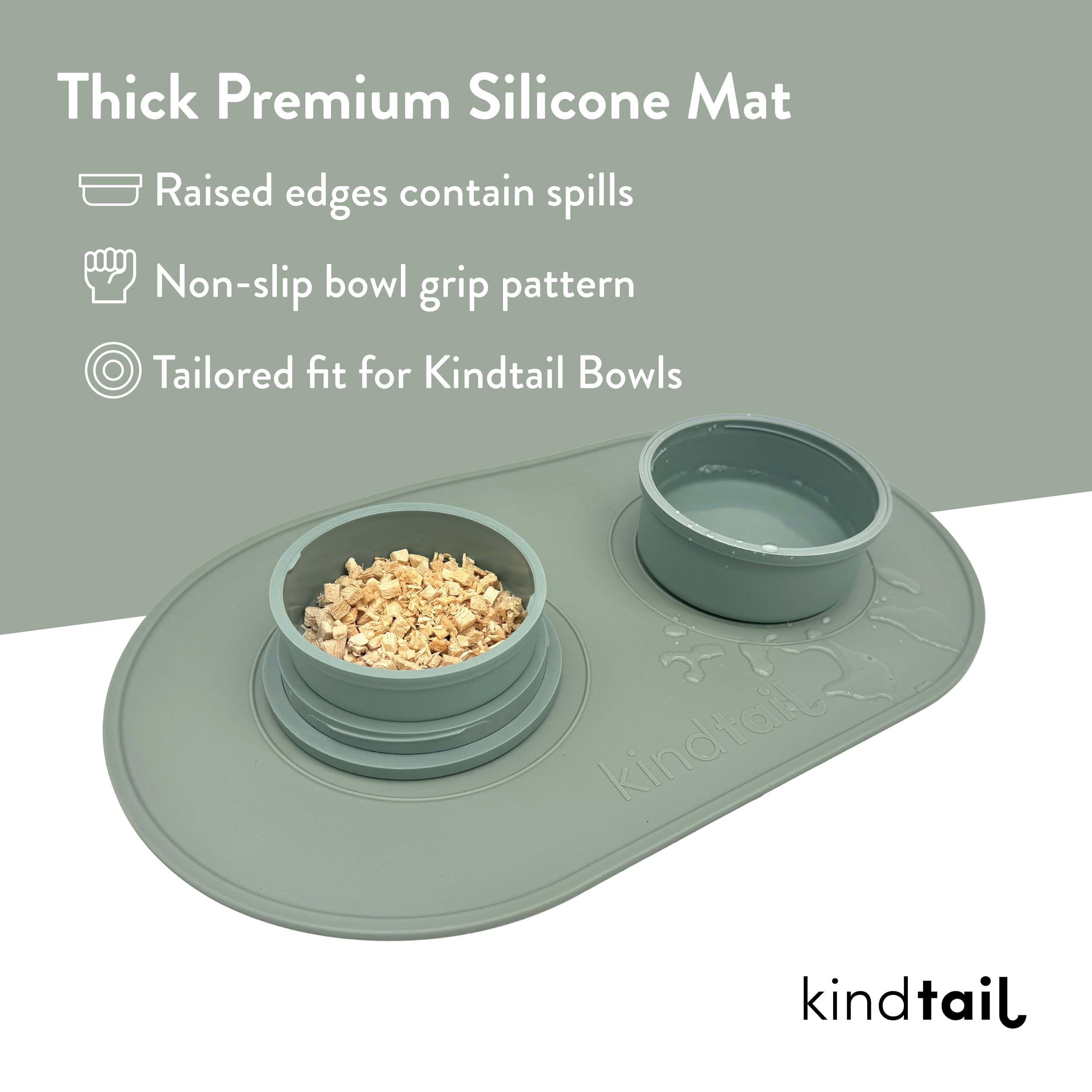 KindTail 100% food-grade silicone mat is BPA-free and safe for pets.