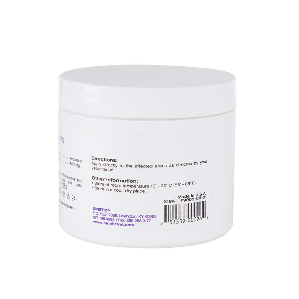 Kinetic Vet EquiShield CK Salve applied to a horse's leg during workouts.