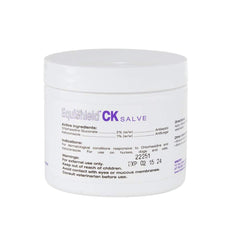 Texture close-up shows creamy, non-greasy feel of the salve.