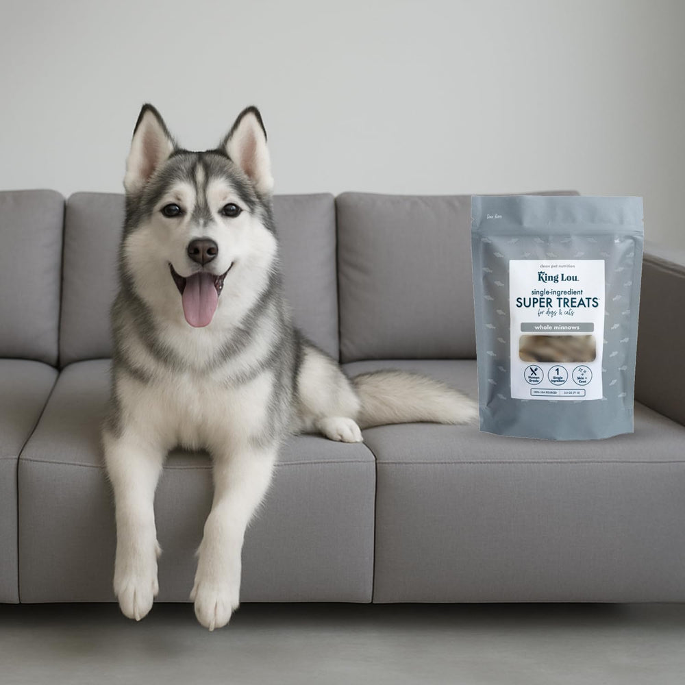 King Lou Minnows environmentally-conscious packaging for snacks.