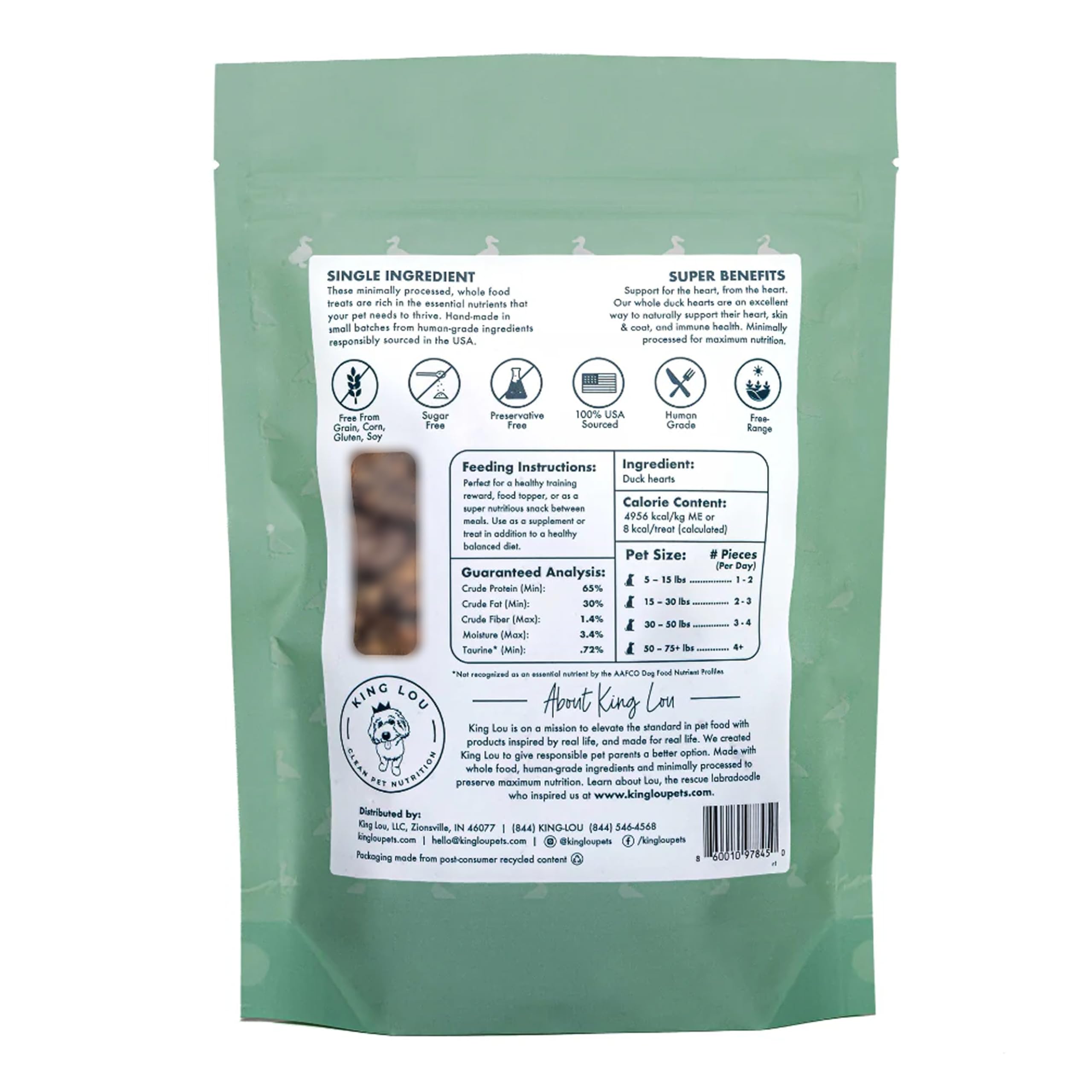 King Lou Pets USA-made batch packaging highlights premium production