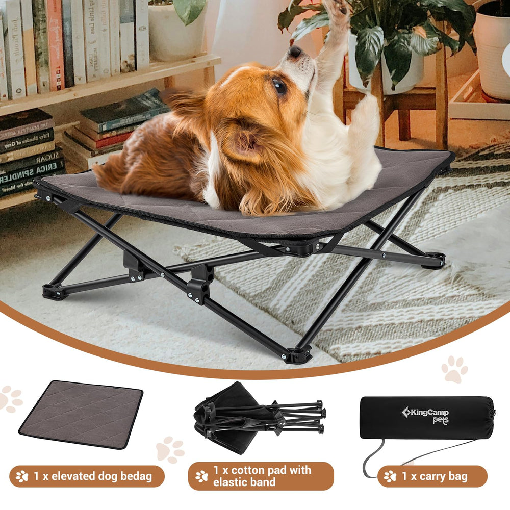 KingCamp anti-slip feet keep bed stable on various surfaces